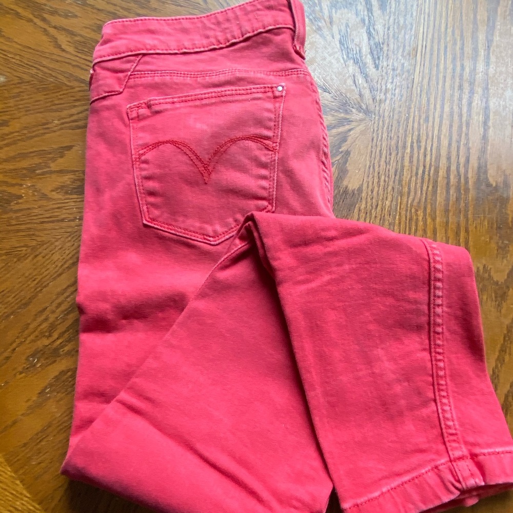 Stunning Dark Coral Jeans by Levi